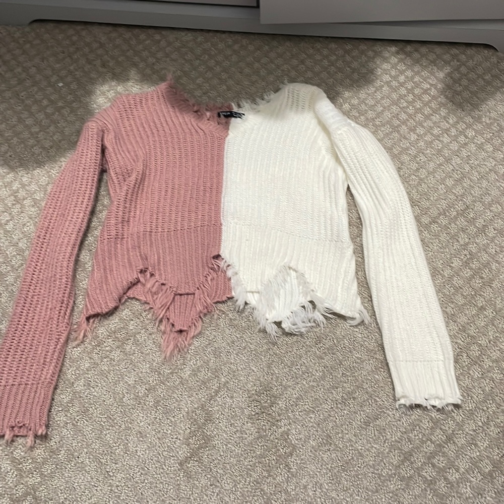 Distressed sweater from Shein